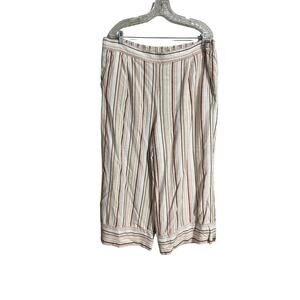 Loft Beach Striped Wide Leg Pants  XL